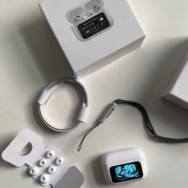 A9 Pro AirPods – Smart Display ANC Wireless Earbuds